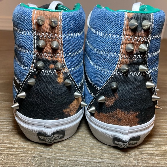 Vans Sk8-Hi Tartan Daze Denim Shoe Mens Size 7/women's 8.5 New - Picture 4 of 5